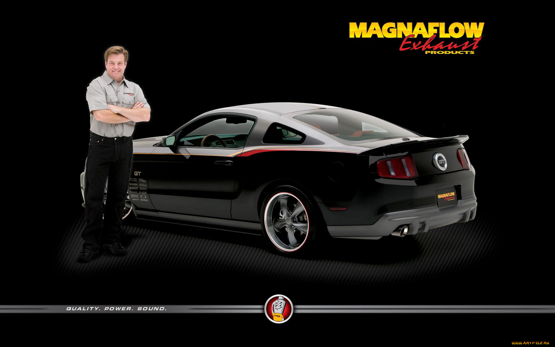 , mustang, magnaflow